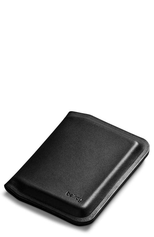 Apex Slim Sleeve RFID Leather Bifold Wallet in Raven