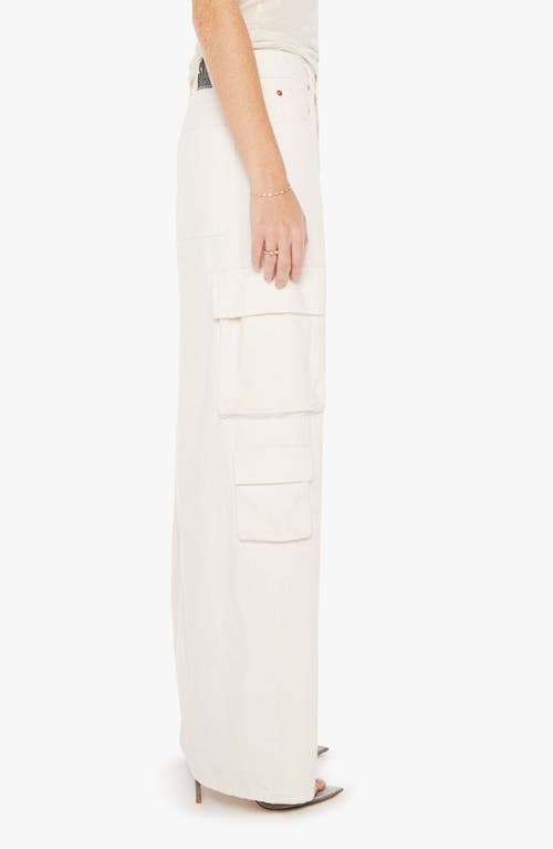 Shop Mother The Fun Dip Denim Cargo Maxi Skirt In Natural