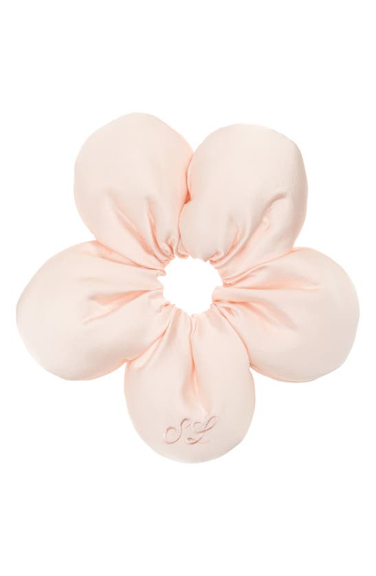 Shop Sandy Liang Flower Power 2.0 Scrunchie In Ballet