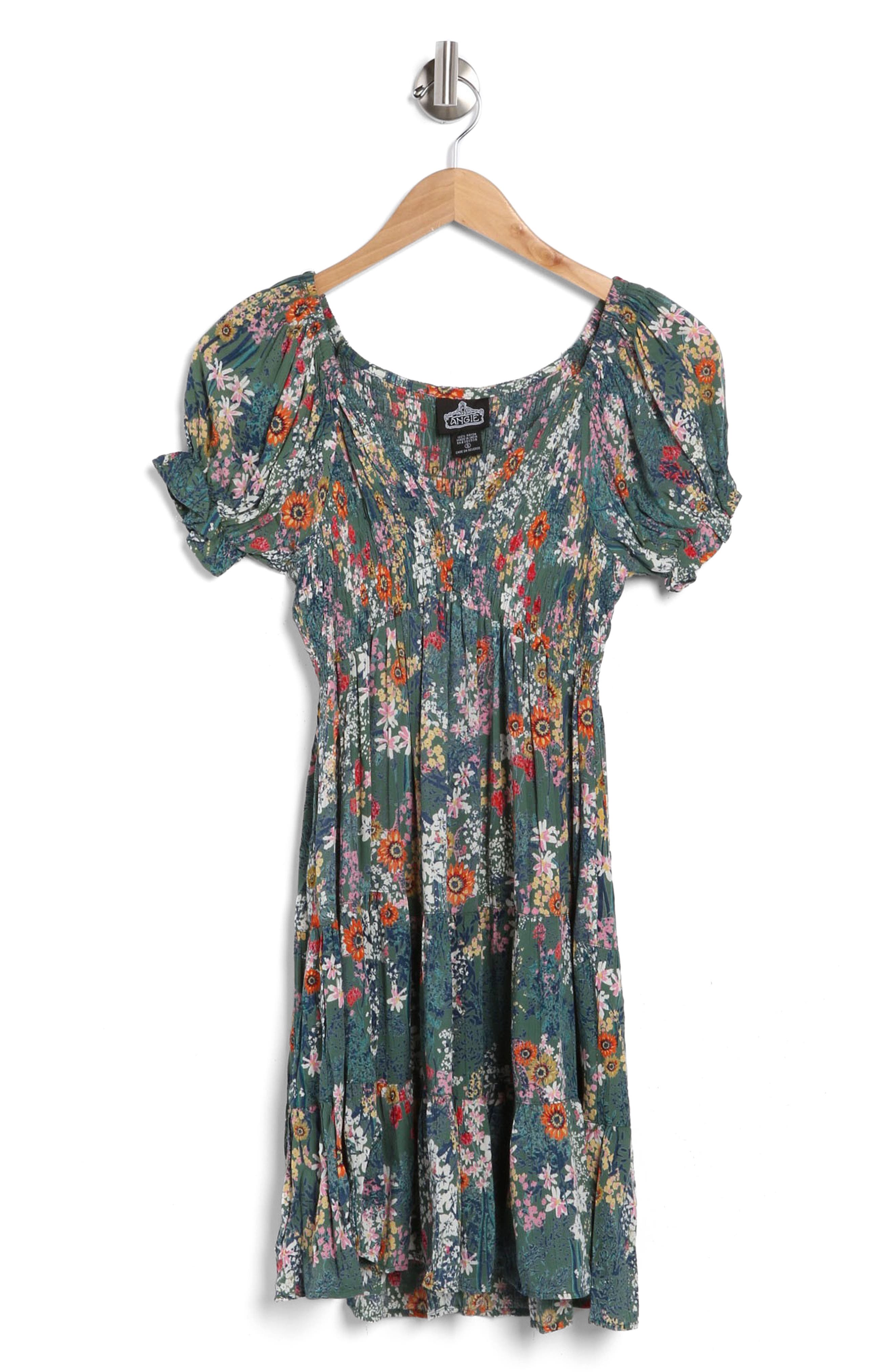 Angie Floral Smocked Babydoll Dress Nordstromrack