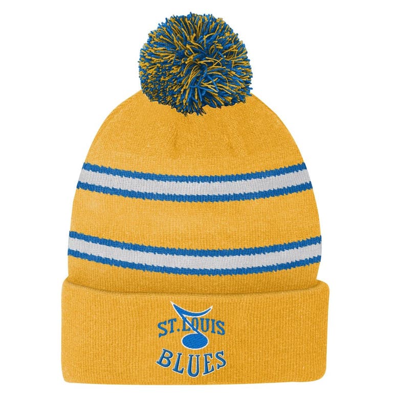Outerstuff Kids' Youth Yellow St. Louis Blues Special Edition 2.0 Cuffed  Knit Hat With Pom