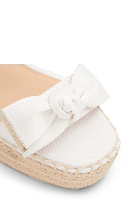 Shop Ted Baker Gia Espadrille Sandal In White