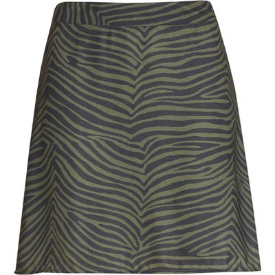 Bp. Print Mini Skater Skirt, Green