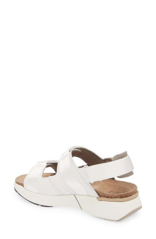 Naot Odyssey Slingback Sandal In White/grey