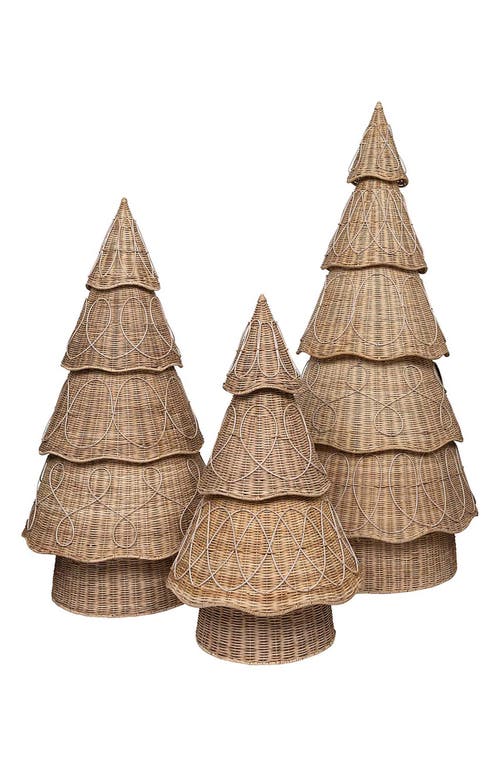 Shop Juliska Provence Large Rattan Tree In Whitewash