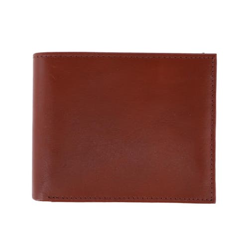 Shop Trafalgar Orion Leather 8-slot Bi-fold Wallet With Removable Id Card Case In Tan