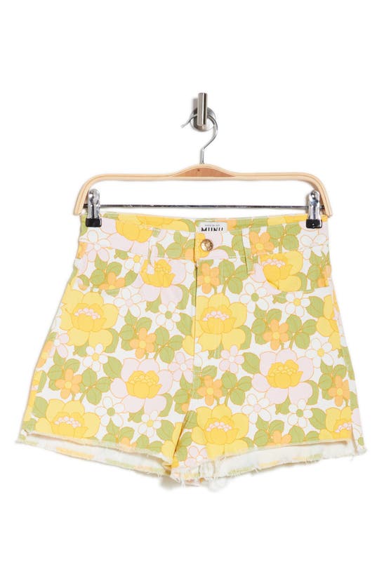 Shop Show Me Your Mumu Arizona High Waist Stretch Cotton Shorts In Fresh Floral