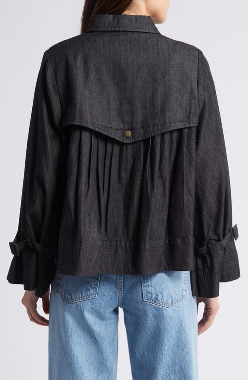 Shop Cleobella Larsen Denim Jacket In Black