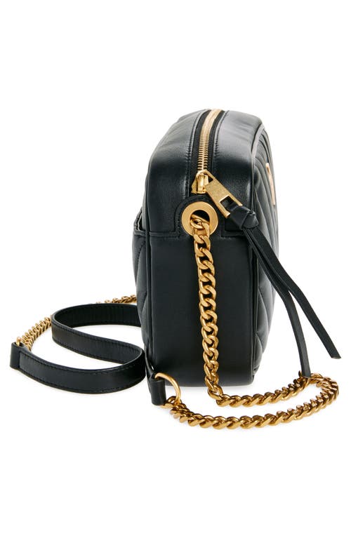 Vince Camuto Theon Leather Camera Crossbody Bag In Black