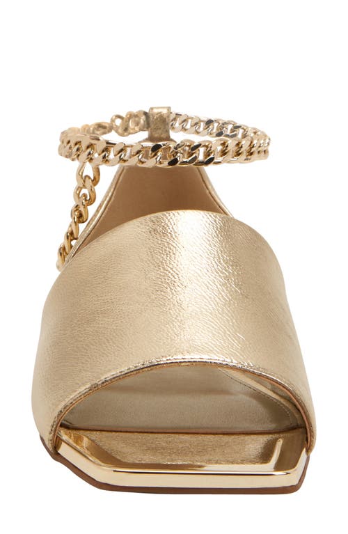 Shop Katy Perry Caught Up Square Toe Anklet Sandal In Gold