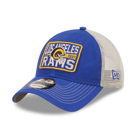 Men's Fanatics Branded Royal/White Los Angeles Rams Iconic Team Stripe Trucker Snapback Hat