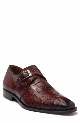 Mezlan gables genuine crocodile discount monk strap shoe