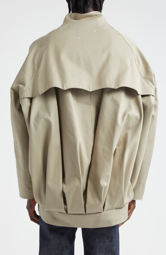 Shop Maison Margiela Beetle Back Gabardine Trench Jacket In Col. 81