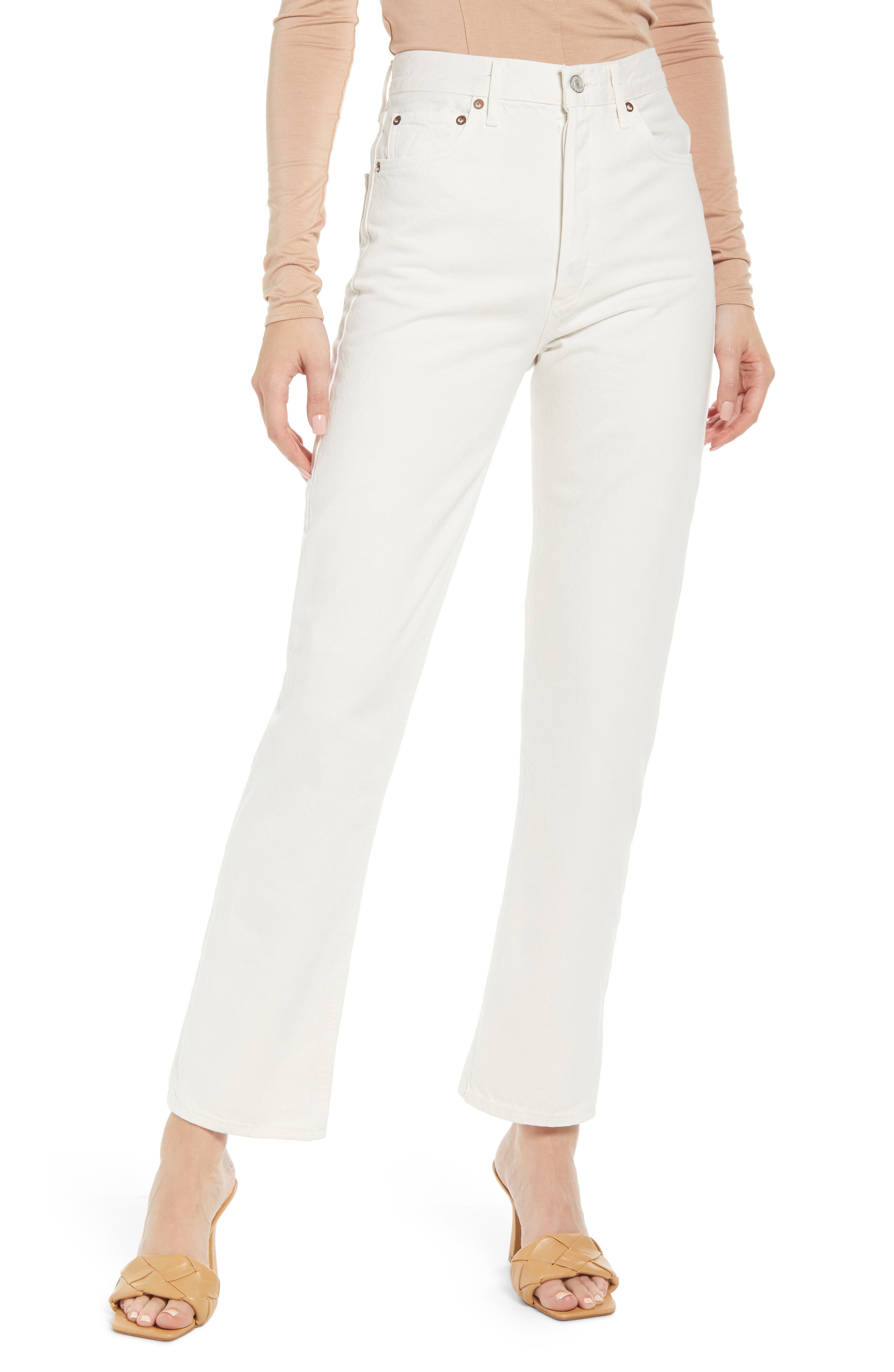 AGOLDE '90s Pinch Waist Straight Leg Jeans in Drum at Nordstrom