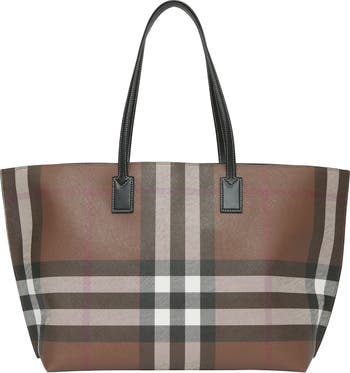 Burberry Leather-trimmed Checked Coated-canvas Shoulder Bag - Women - Brown Shoulder Bags