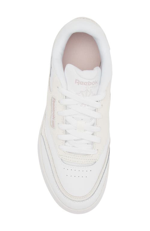 Shop Reebok Club C Extra Platform Sneaker In White/ashlil/pure Grey