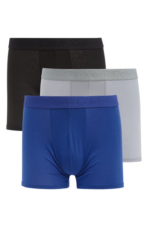 Calvin Klein Motive Cotton Boyshorts in Blue