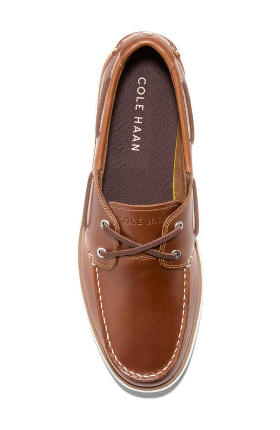 Shop Cole Haan Grandpro Windward Boat Shoe In British Tan