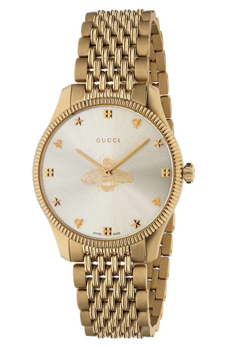 Arriba 106+ imagen women’s gucci gold watch