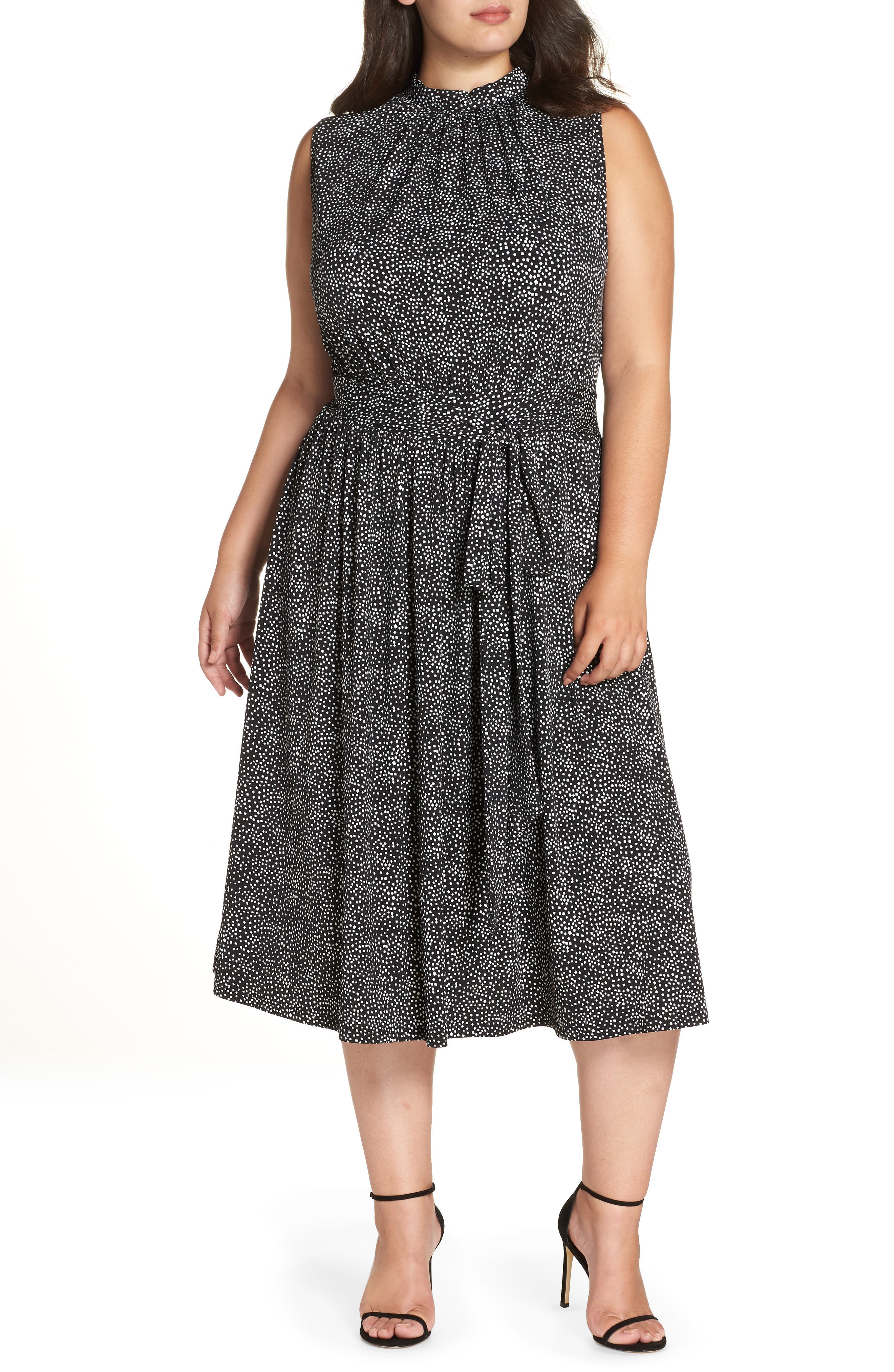 leota mindy shirred midi dress