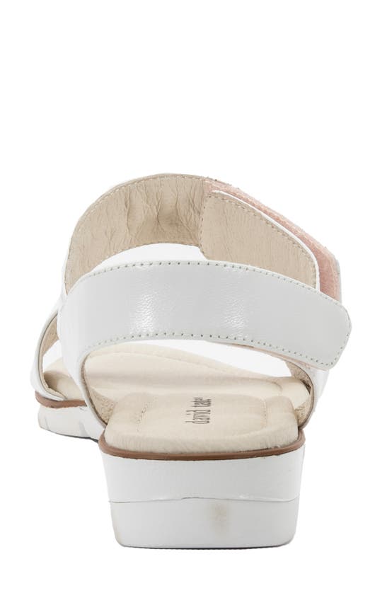 David Tate Scala Slingback Sandal In White