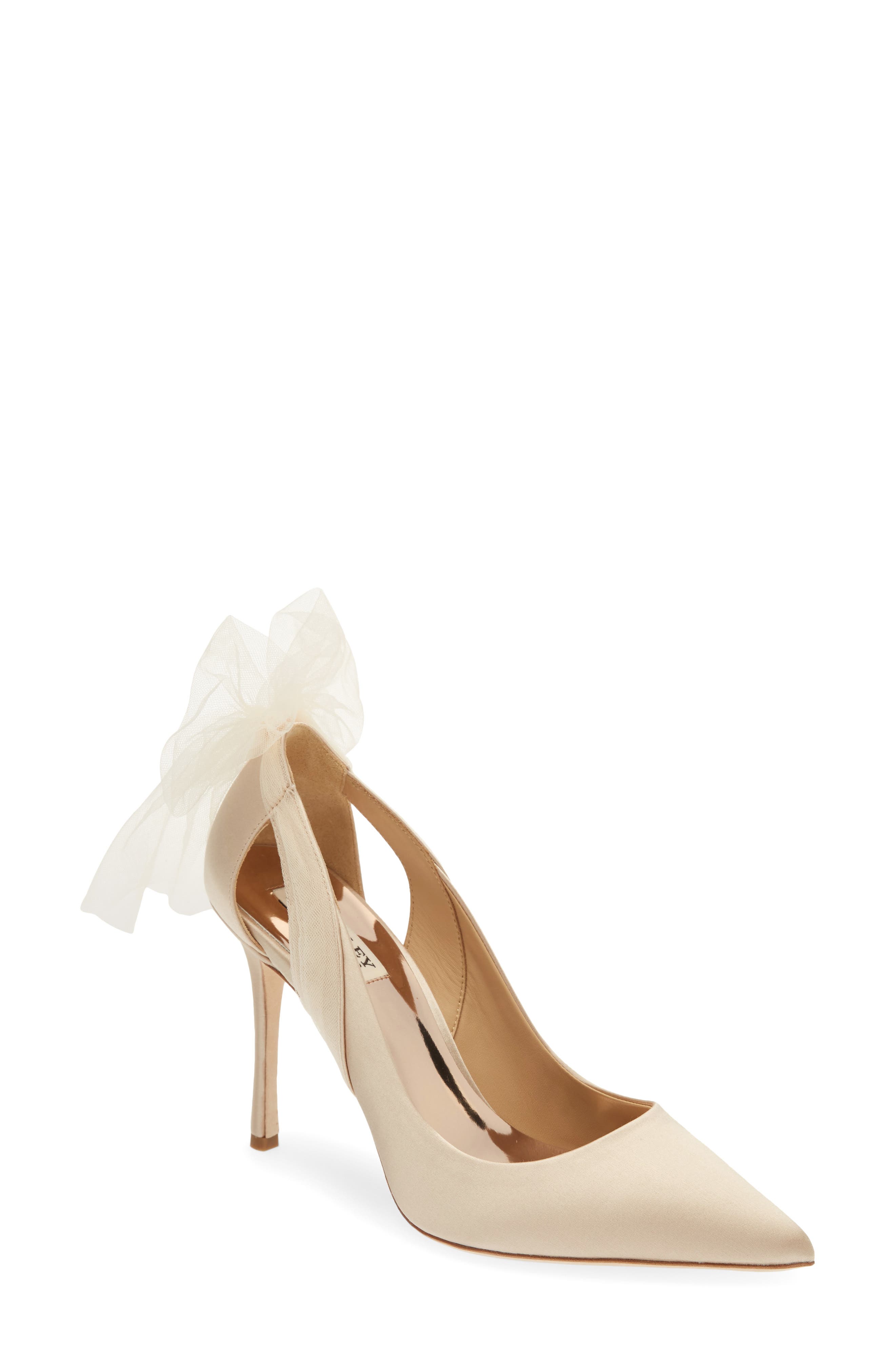 Badgley Mischka Collection Kinsley Pointed Toe Pump in Nude