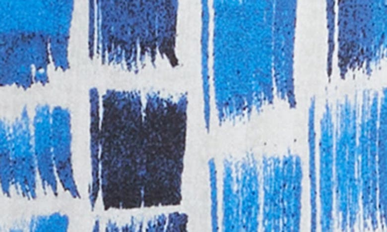 Nic + Zoe Brushstrokes Print Pullover Top In Blue Multi
