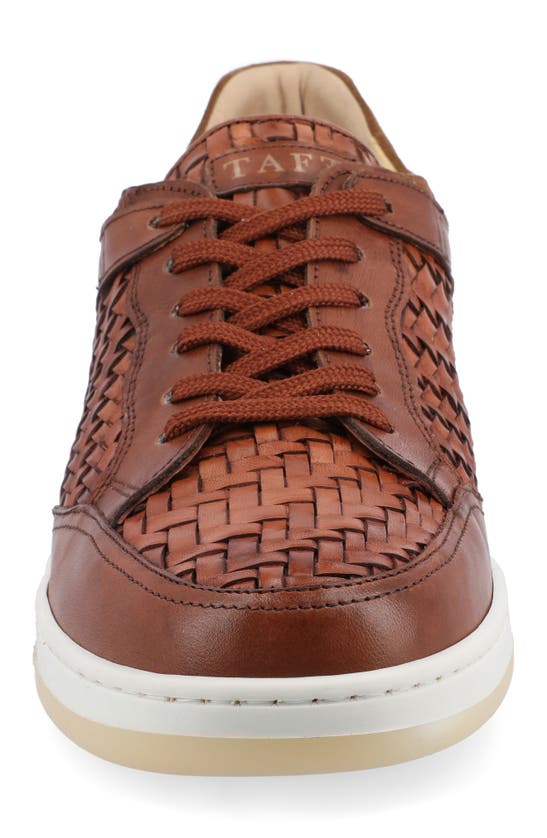 Shop Taft The Rapido Woven Sneaker In Brown Woven