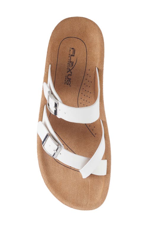 Flexus By Spring Step Bayside Wedge Slide Sandal In White