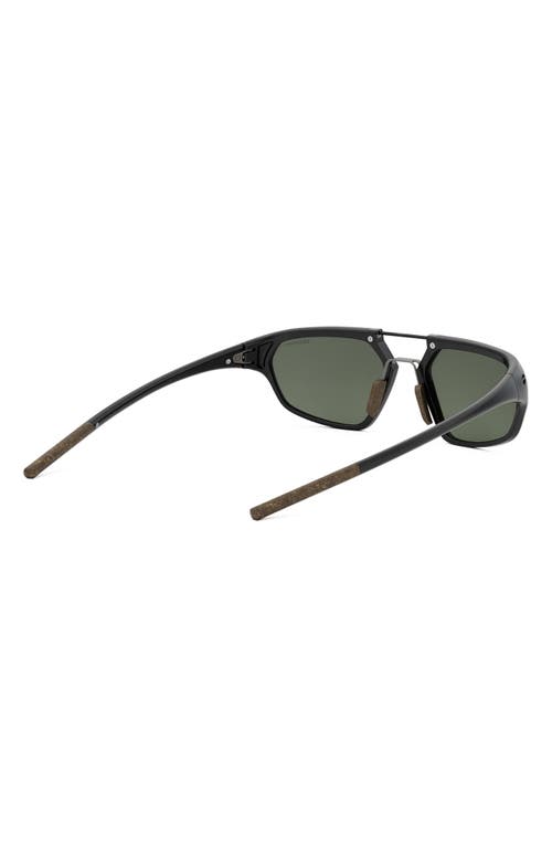 Tag Heuer Line 55mm Polarized Geometric Sunglasses In Green