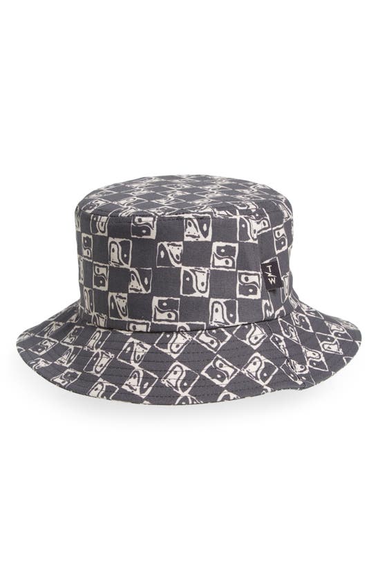 Shop Tiny Whales Kids' Totally Local Bucket Hat In Black