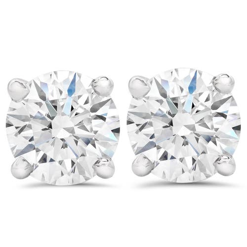 Bliss Diamond 7/8ct Round Cut Diamond Studs Screw Back 14k Gold Lab Grown In 14k White Gold