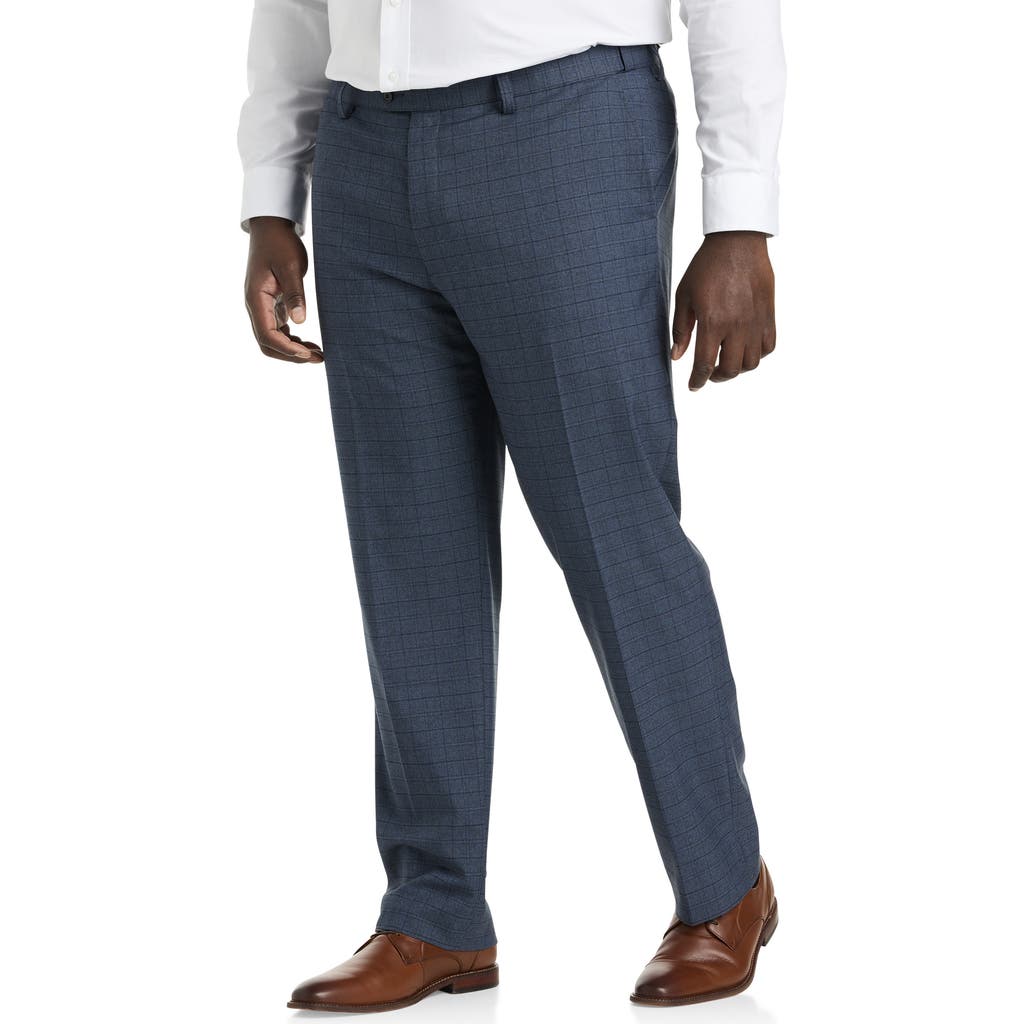 Oak Hill Windowpane Suit Pants In Blue