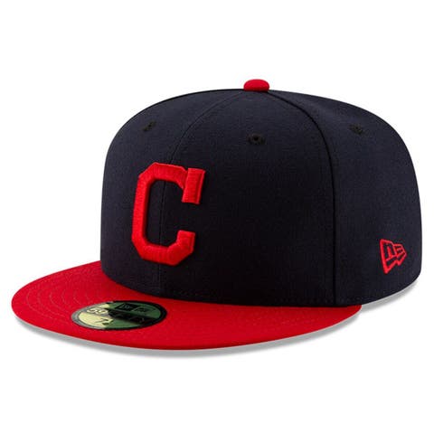 Men's Cleveland Indians Mitchell & Ness Navy Cooperstown