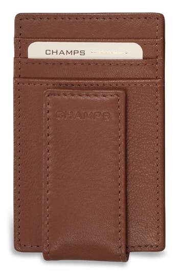 CHAMPS CHAMPS LEATHER MAGNETIC RFID CARD CASE 
