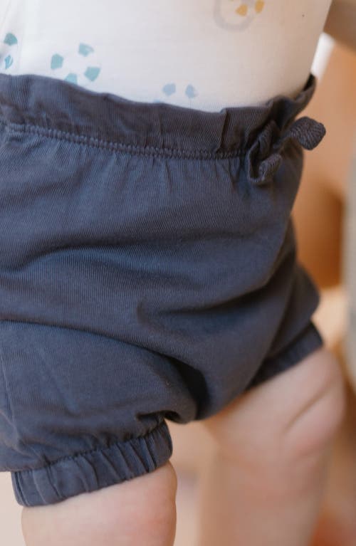 Shop Pehr Washed Organic Cotton Shorts In Ink Blue