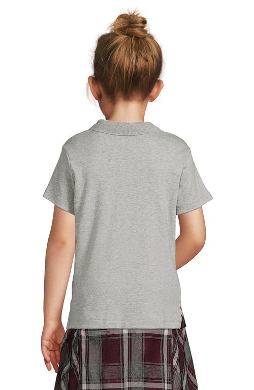 LANDS' END LANDS' END SCHOOL UNIFORM GIRLS SHORT SLEEVE FEMININE FIT INTERLOCK POLO SHIRT