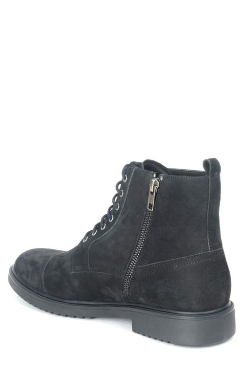 Warfield & Grand Madison Cap Toe Boot In Black