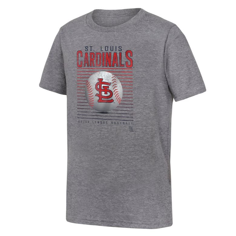 Shop Outerstuff Youth Fanatics Branded Gray St. Louis Cardinals Relief Pitcher Tri-blend T-shirt