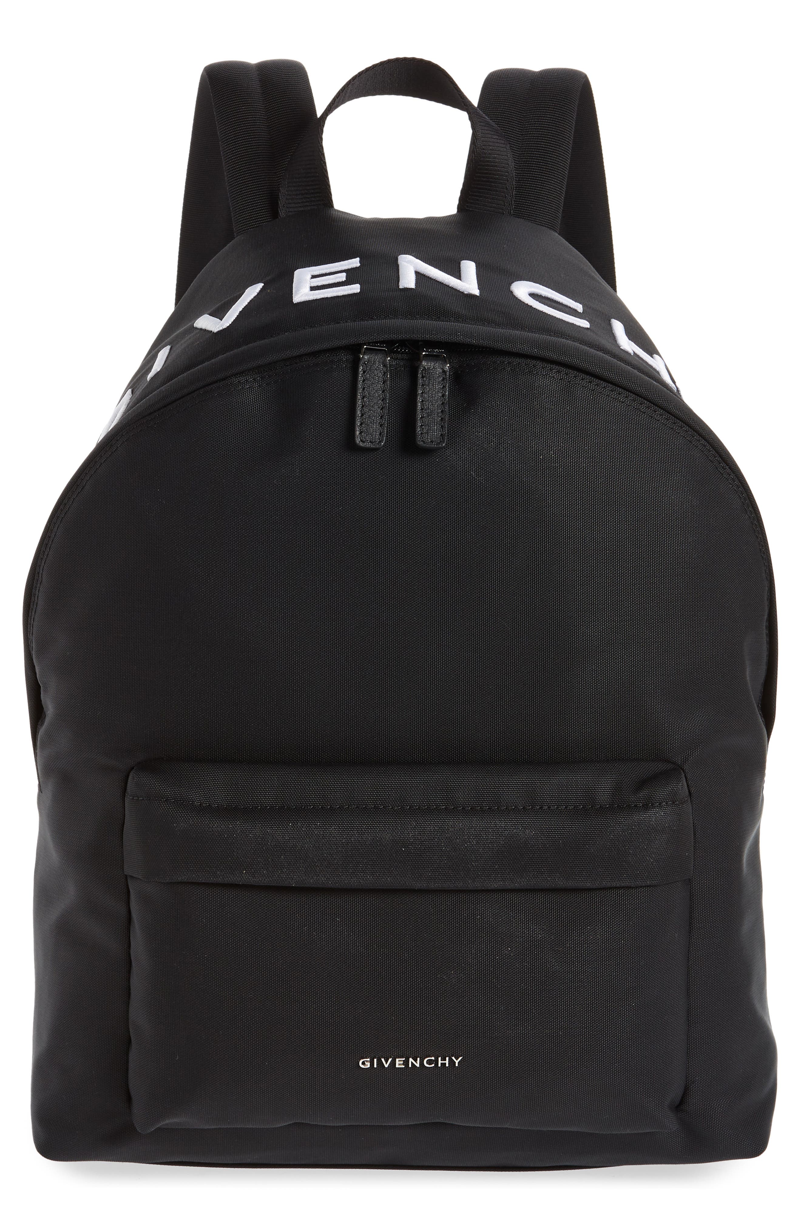 Givenchy Essential Canvas Backpack in 001-Black at Nordstrom