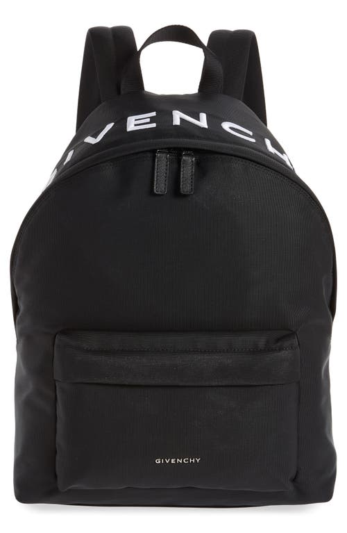 Essential Canvas Backpack in 001-Black