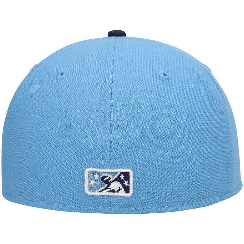 New Era Light Blue Wilmington Blue Rocks Authentic Collection Team Game