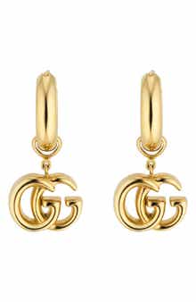 Gucci Lion Head Double-G Clip-On Earrings | Nordstrom