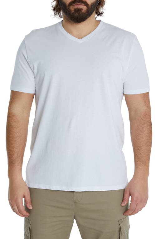 Johnny Bigg Essential V-Neck T-Shirt in White