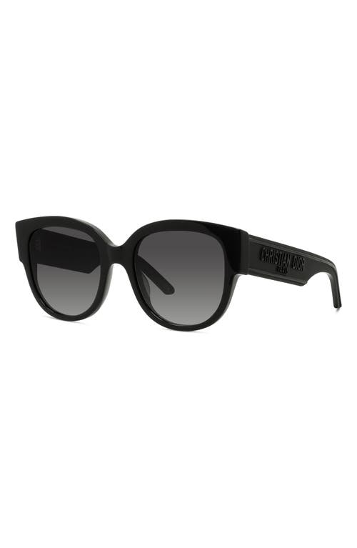 Dior Wil Bu 54mm Cat Eye Sunglasses In Black/grey