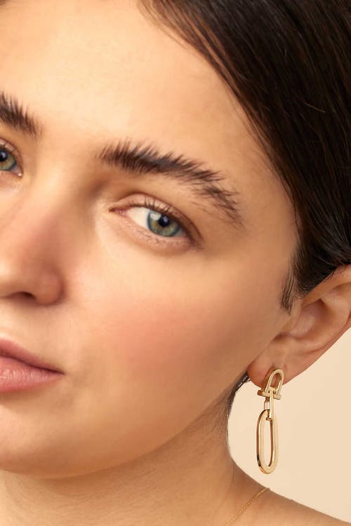 Shop Oradina 14k Yellow Gold Maison Drop Earrings