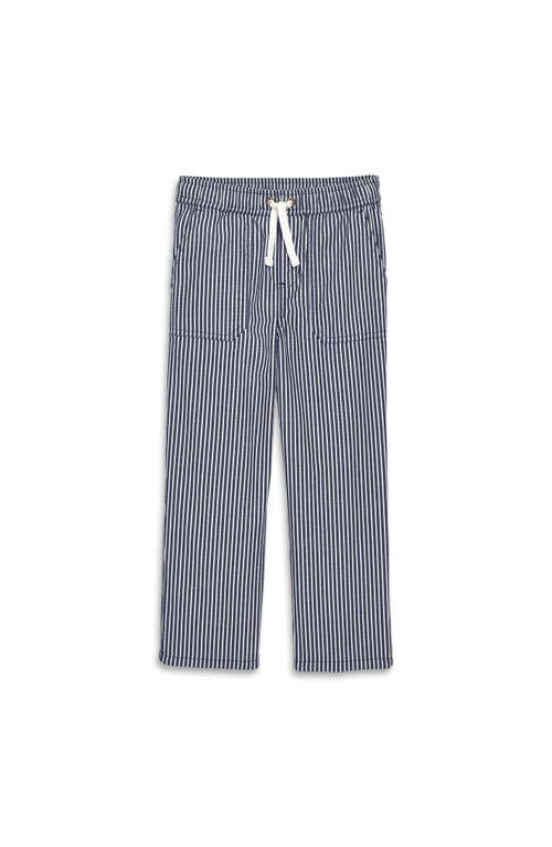 Shop Primary Stretch Chino Pocket Pant In Boardwalk Stripe In Navy Boardwalk Stripe