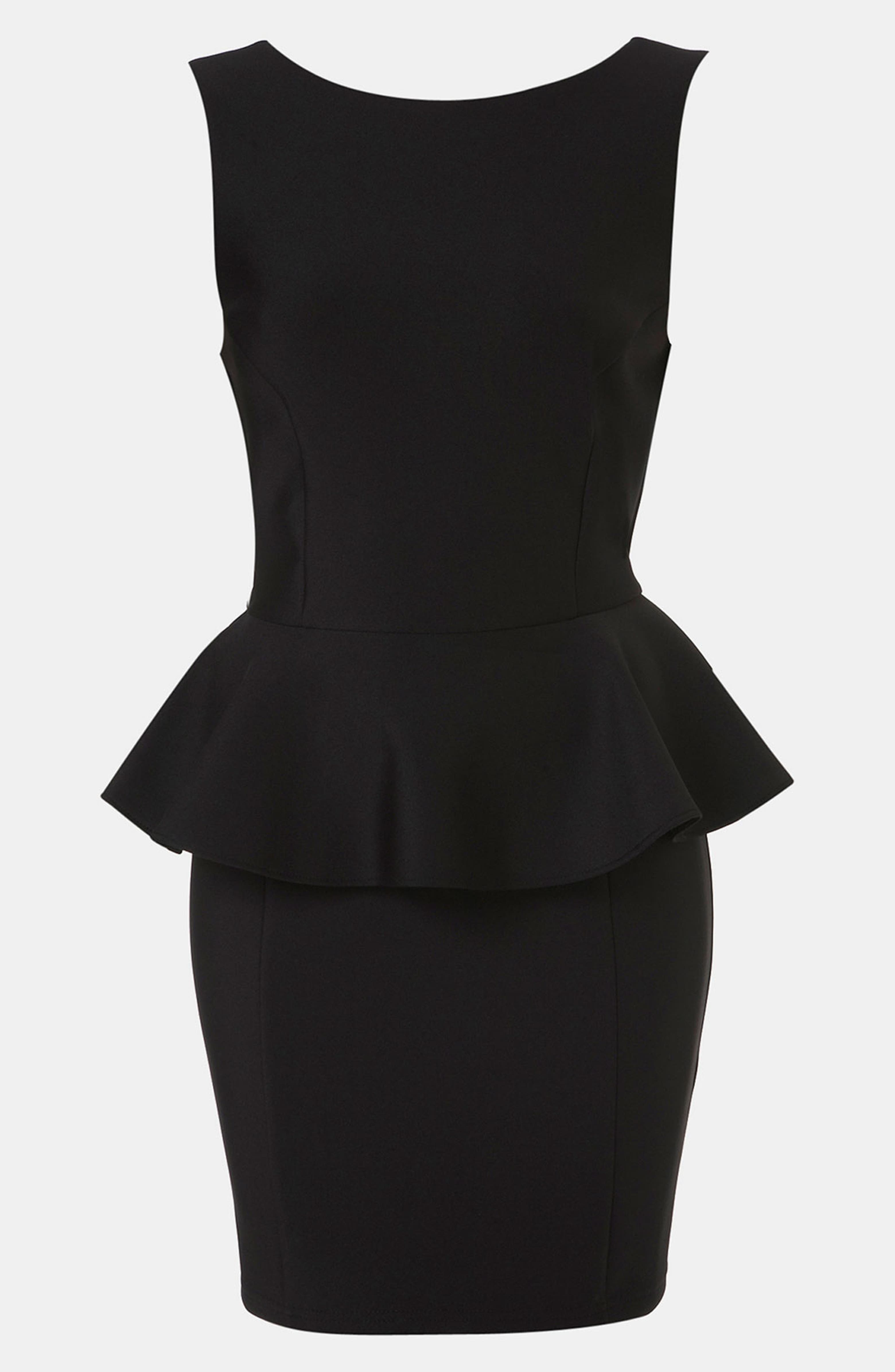 Topshop Peplum Dress (Petite) | Nordstrom