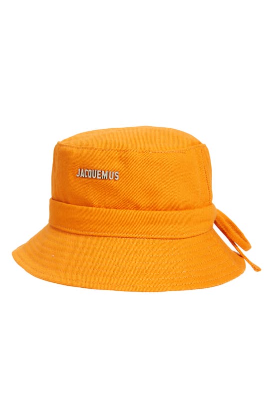 Jacquemus Le Bob Gadjo Bucket Hat In Orange