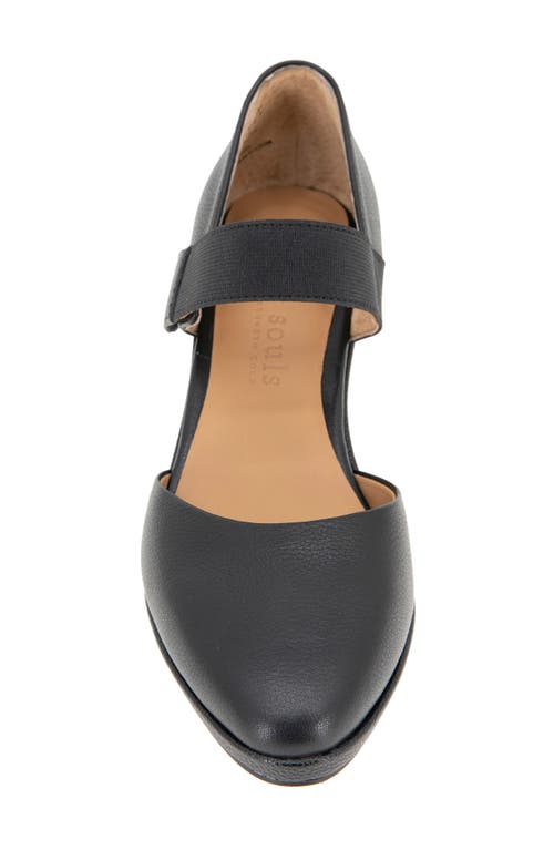 Shop Gentle Souls By Kenneth Cole Gentle Souls Oriana Ankle Strap Wedge Pump In Black Leather